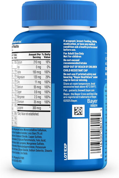 One A Day Multivitamin for Men - Daily Mens Multivitamins with Vitamin D, Zinc, Folic Acid, and B Vitamins, Physical Energy Support, 200 Count