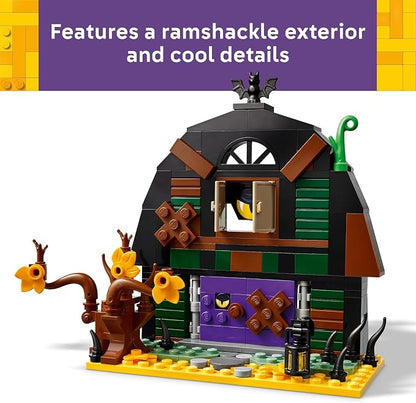 LEGO Halloween Barn Building Toy - Room Decor & Pretend Play Set for Boys & Girls, Ages 9+ - Halloween Toys & Crafts for Kids - Gift Idea - W/Scary Skeleton Minifigure - 40721