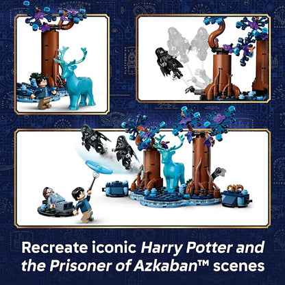 LEGO Harry Potter Forbidden Forest: Expecto Patronum 76475 | Building Toy for Girls & Boys, Ages 7+, Playset for Pretend Play, W/ Movie Character Figures, 244 pieces, Gift for Fans
