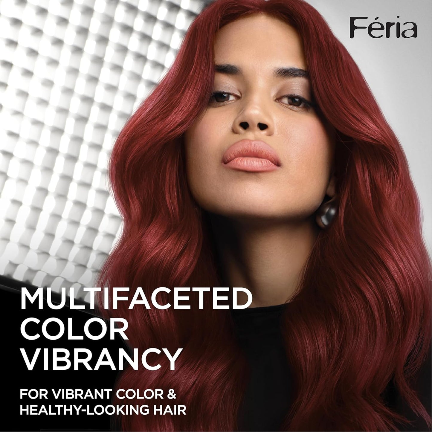 L’Oreal Paris Feria Multi-Faceted Shimmering Permanent Hair Color, High Intensity Hair Dye for 3X Highlights, 26 Black Cherry (Deepest Magenta), 1 Hair Dye Kit