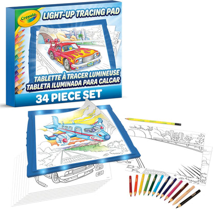 Crayola Light Up Tracing Pad - Blue, Drawing & Tracing Projector for Kids, Sketching Light Box Table, Toys for Kids, Gift for Girls & Boys, Ages 6+