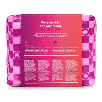 OLLY Rest & Rise Body Care Set - Day & Night Regimen - 2 Body 4 Count