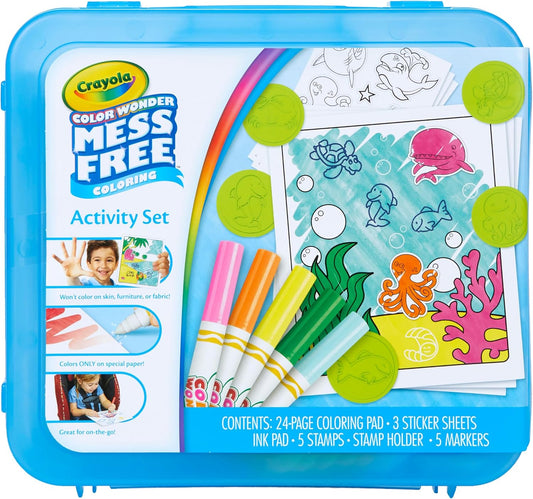 Crayola Color Wonder Mess Free Coloring Activity Set (30+ Pcs) | Portable Travel Art Kit, Holiday or Birthday Gift for Kids & Toddlers, Ages 3+