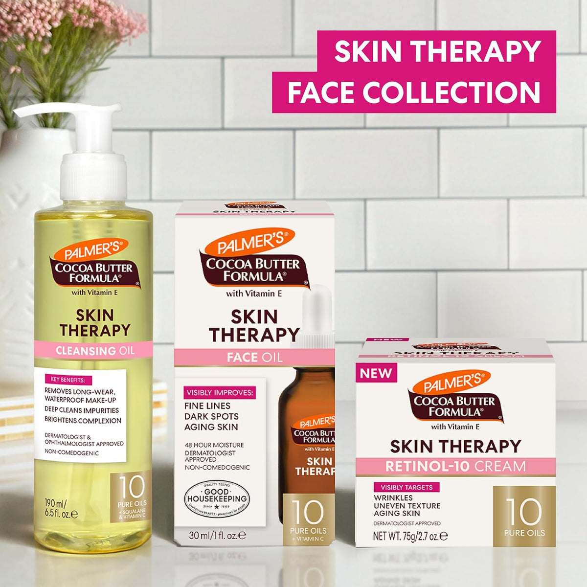 Palmer's Skin Therapy Face Cream, Retinol-10 Moisturizer, 2.7 Fl Oz (Pack of 6)