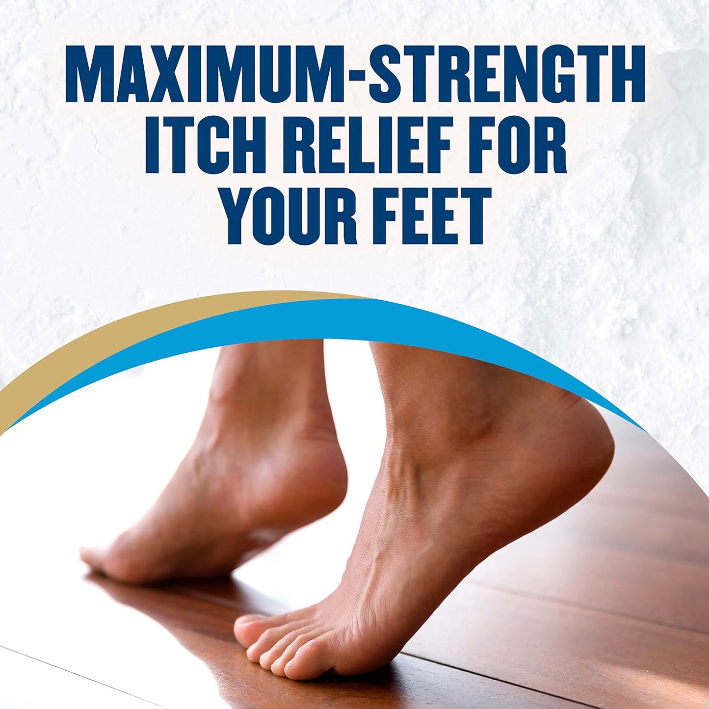 Gold Bond Medicated Talc-Free Foot Powder 10 oz., Maximum Strength Odor Control & Itch Relief (Pack of 2)