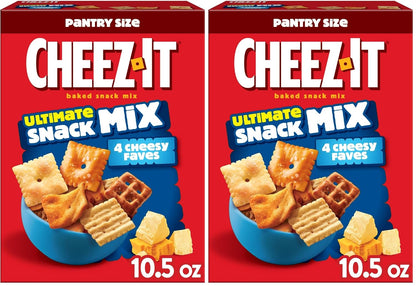 Cheez-It Ultimate Snack Mix, Salty Snacks, Pantry Size, 10.5oz Box (1 Box) (Pack of 2)