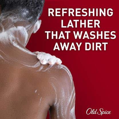 Old Spice Refreshing Body Wash for Men, 3X Defense, 24/7 Shower Fresh with Long Lasting Scent, Red Collection, Captain with Bergamot Scent, 33.4 oz,(Pack of 2)