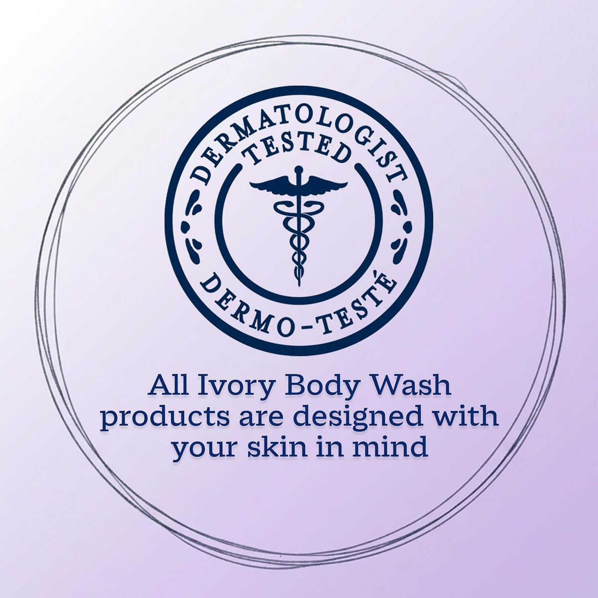 Ivory Body Wash, Designed for the Whole Family, Gentle Formula, Free of Dyes Heavy Perfumes Parabens Phthalates & Silicones, Lavender Scent, 35 oz