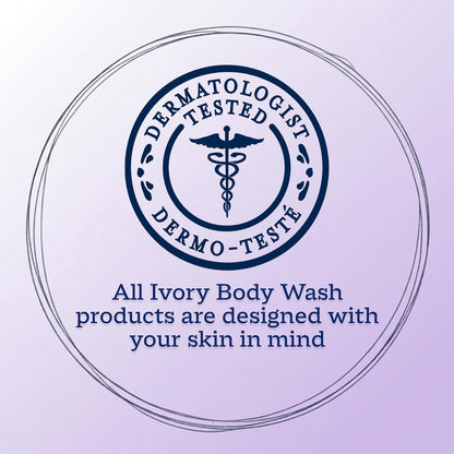 Ivory Body Wash, Designed for the Whole Family, Gentle Formula, Free of Dyes Heavy Perfumes Parabens Phthalates & Silicones, Lavender Scent, 35 oz