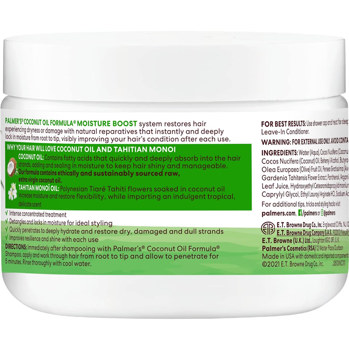 Palmer's Moisture Boost Deep Hair Conditioner with Coconut Oil (12 Fl Oz)