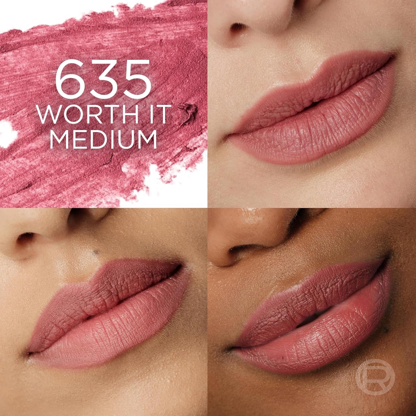 L'Oreal Paris Blurfiller Lip Liner, Lightweight, Buildable, and Sculpting Lip Pencil, Line, Define, and Contour for Fuller-Looking Lips, Worth It Medium, 0.21 oz