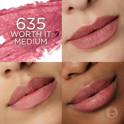 L'Oreal Paris Blurfiller Lip Liner, Lightweight, Buildable, and Sculpting Lip Pencil, Line, Define, and Contour for Fuller-Looking Lips, Worth It Medium, 0.21 oz