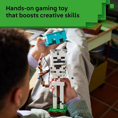 LEGO Minecraft The Skeleton 21594 | Building Toys for Boys & Girls, Ages, 10+, Display for Bedroom, 502 pieces, Gift for Gamers