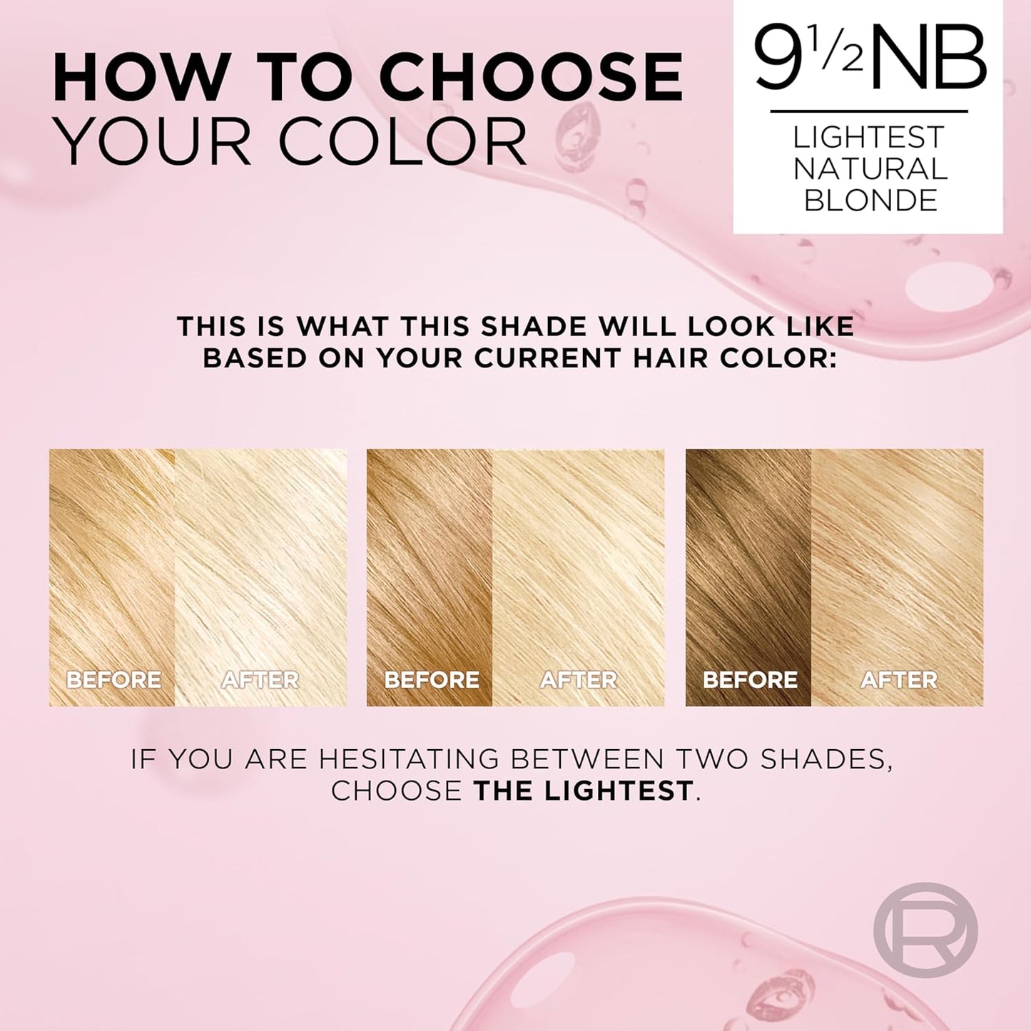 L'Oreal Paris Excellence Crème Permanent Hair Dye, Triple Care Hair Color with Hyaluronic Acid for 100% Gray Coverage, 9.5NB Lightest Natural Blonde, 1 Kit (Packaging May Vary)