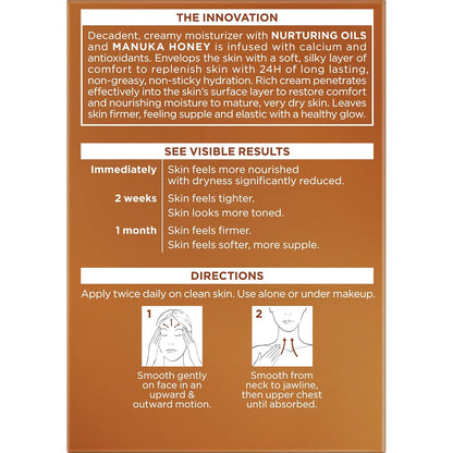 L'Oreal Paris Skincare Age Perfect Hydra-Nutrition Anti-Aging Day Cream with Manuka Honey Extract, 1.7 Ounce