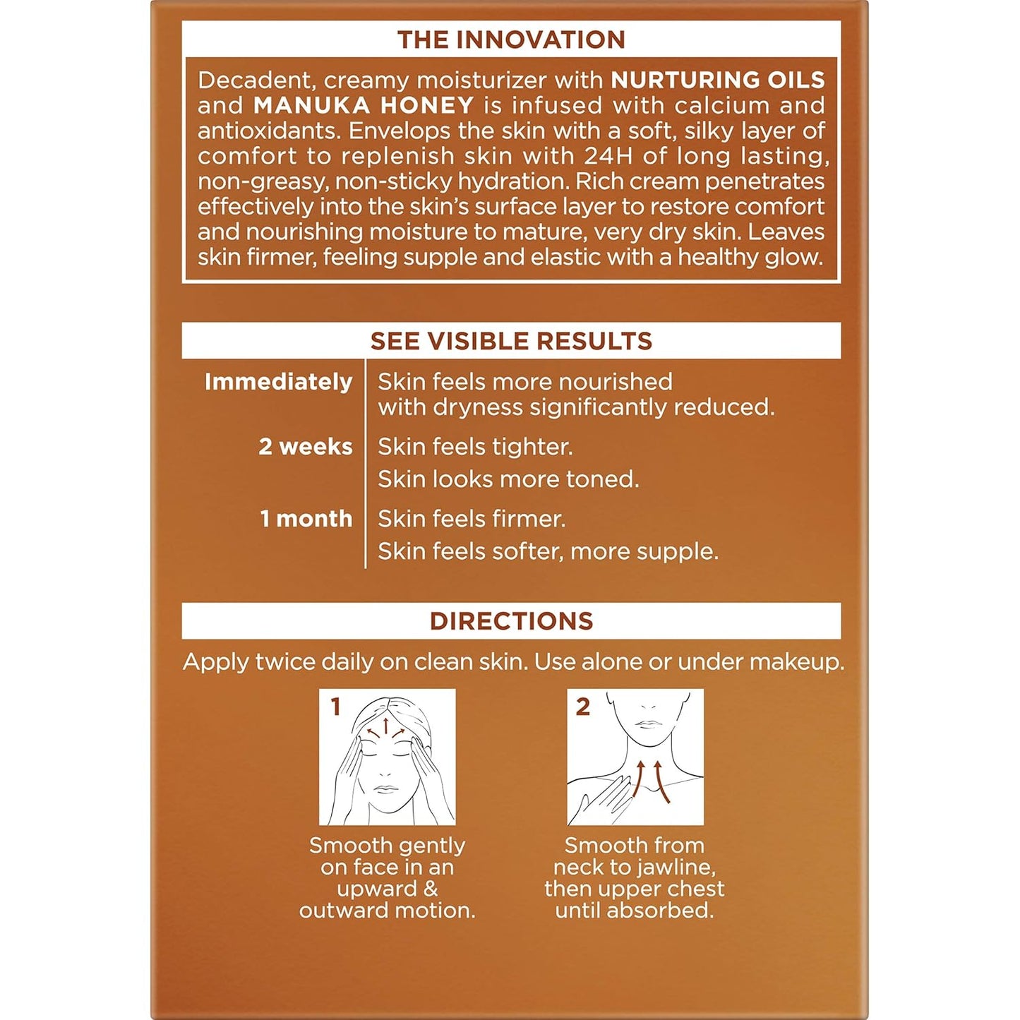 L'Oreal Paris Skincare Age Perfect Hydra Nutrition Ultra Nourishing Honey Night Balm,Face Moisturizer to Comfort,Improve Resilience on Dry Skin,Manuka Honey and Nurturing Oils,1.7 oz.,(Pack of 2)