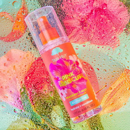 Tree Hut Pink Hibiscus Hair & Body Mist, Hydrating & Alcohol-Free Body Spray, Fragrance with Hibiscus, Poppy & Rasberry Notes, Alcohol-Free Formula, 6 Fl Oz.