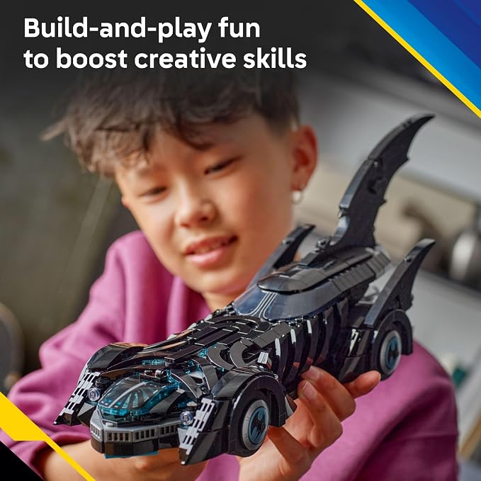 LEGO DC Batman: Batman Forever Batmobile Kids Toy - Building & Learning Toy for Girls & Boys, Ages 12+ - Model Car with Minifigure Included - Gift Idea for Birthdays - 76304
