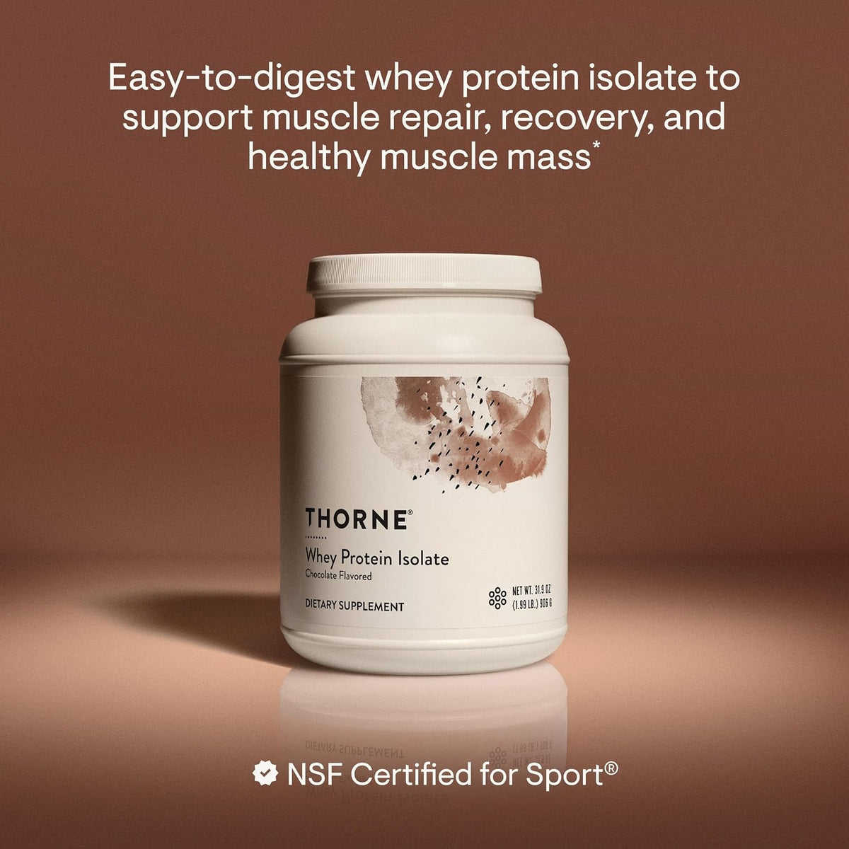 THORNE Whey Protein Isolate, Balanced Amino Acids Profile, 30 Servings