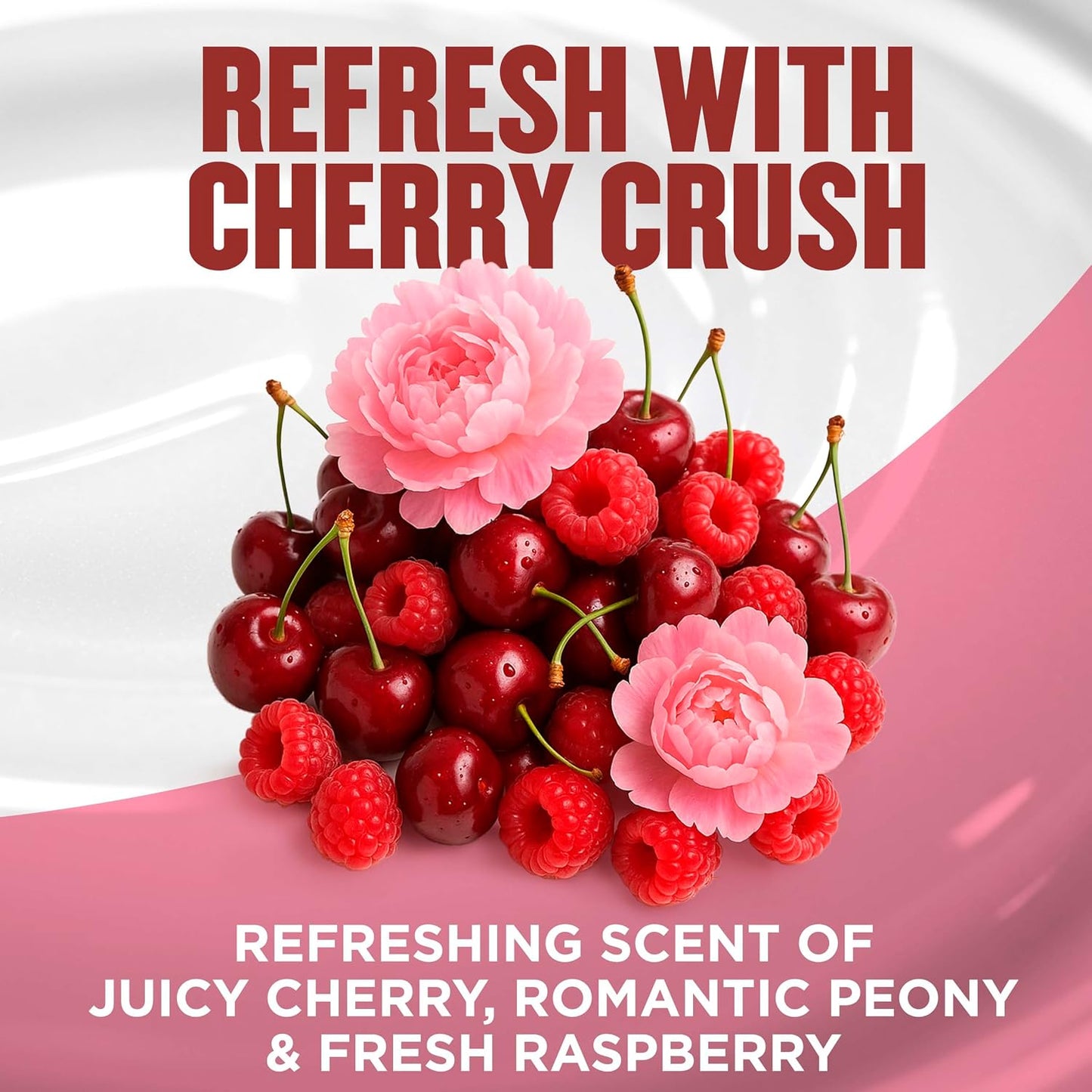 Gold Bond Cherry Crush Hydrating Gel Cream, Juicy Cherry Crush Scent, 24-Hour Hydrating Body Lotion with Hyaluronic Acid and Niacinamide, 14 oz.