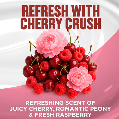 Gold Bond Cherry Crush Hydrating Gel Cream, Juicy Cherry Crush Scent, 24-Hour Hydrating Body Lotion with Hyaluronic Acid and Niacinamide, 14 oz.
