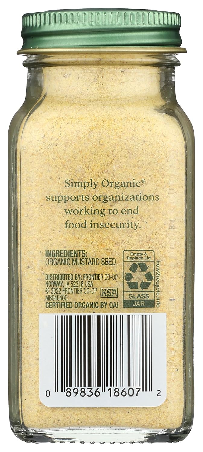 Simply Organic, Mustard Ground Organic, 3.07 Ounce