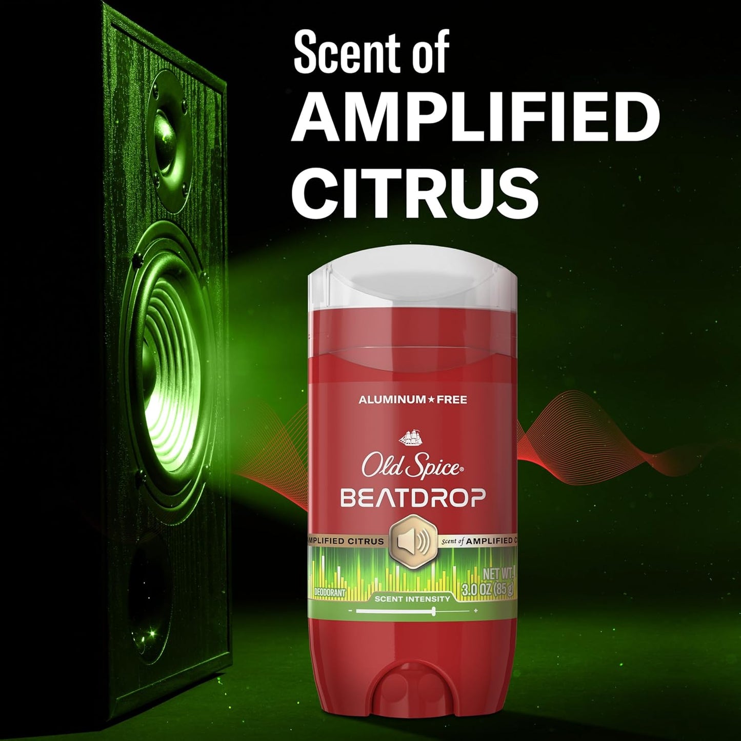 Old Spice Aluminum Free Deodorant for Men, 24/7 Odor Protection, 24/7 Signature Scent & Lasting Freshness, Goes on Clean, Beatdrop with Green Bergamot, Fir Needle, & Amber Wood Scent, 3.0 oz