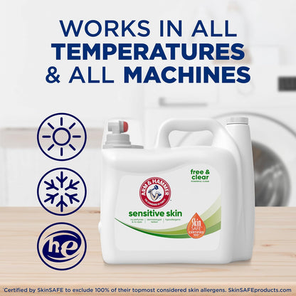 ARM & HAMMER Sensitive Skin Free & Clear Liquid Laundry Detergent