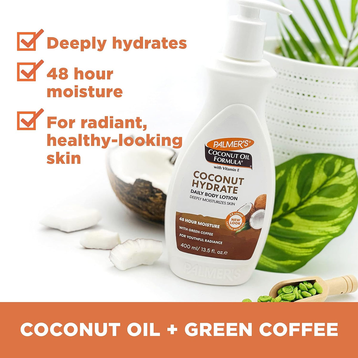 Palmer's Coconut Oil Formula Body Lotion for Dry Skin (13.5 Fl Oz)