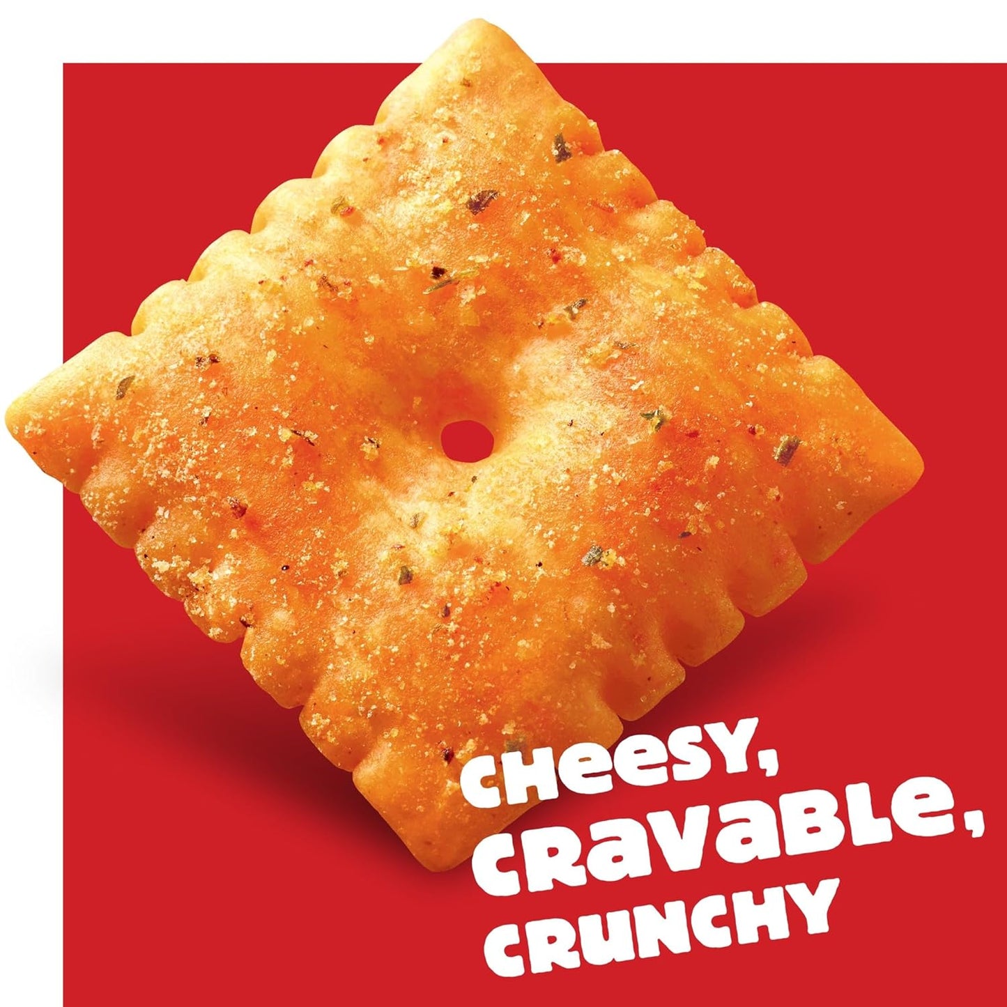 Cheez-It Cheese Crackers, Baked Snack Crackers, Office and Kids Snacks, Hot and Spicy, 5.25lb Case (12 Boxes)