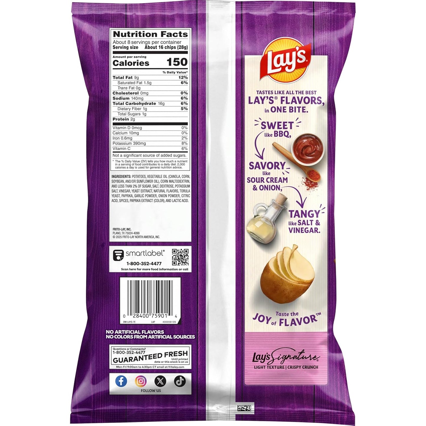 Lay's Potato Chips, All Dressed, 7.75 oz Bag
