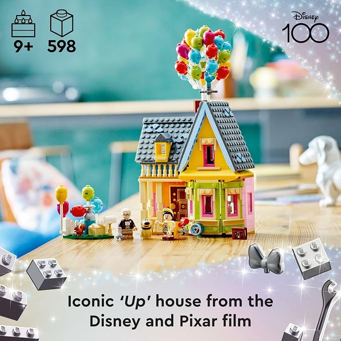 LEGO Disney and Pixar ‘Up’ House, Classic Disney Celebration Building Toy Set for Kids and Movie Fans Ages 9 and Up, A Fun Gift for Fans and Anyone Who Loves Creative Play, 43217