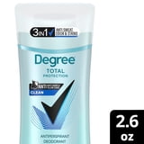 Degree Antiperspirant for Women Protects from Deodorant Stains Pure Clean Deodorant for Women,2.6 oz