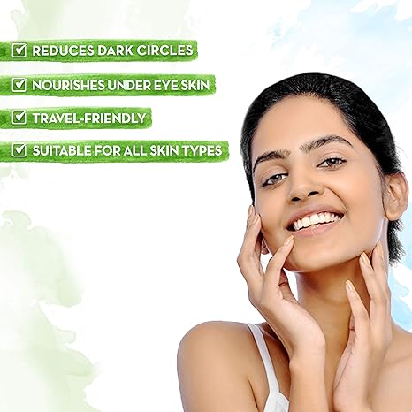 Mamaearth Eye Cream with Cucumber & Peptides, 20g | Lightweight cream texture suitable for daily skincare routines.