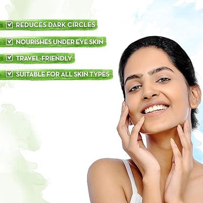 Mamaearth Eye Cream with Cucumber & Peptides, 20g | Lightweight cream texture suitable for daily skincare routines.