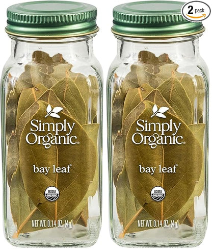 Simply Organic Bay Leaf, Certified Organic | 0.14 oz (Pack of 2)