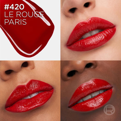 L'Oreal Paris Infallible Lacque Resistance Liquid Lipstick, 16HR Long Lasting Lip Makeup with Lacquer-Like Shine and Zero Transfer, 420, Le Rouge Paris