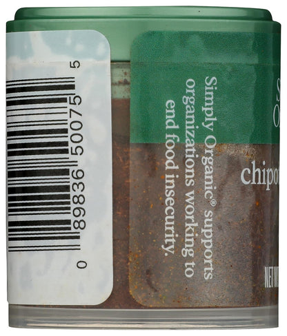 Simply Organic Chipotle Pepper Ground, Certified Organic, Kosher, Mini Spices | 0.57 Ounce (Pack of 1)