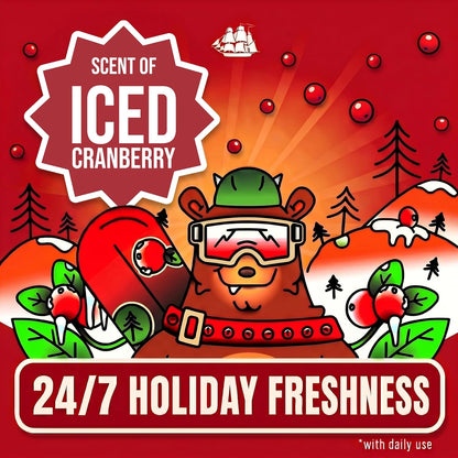 Old Spice Body Wash for Men, Holidudes Holiday Edition, 24/7 Holiday Freshness, Lasting Scent and Rich Lather, Stocking Stuffer, BruteCake with Iced Cranberry Scent, 16 oz