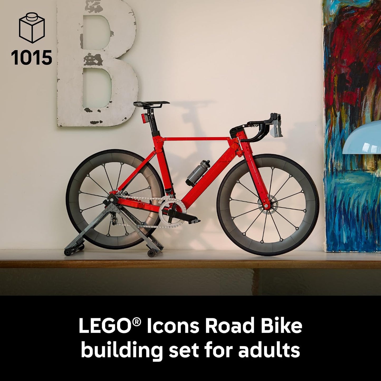 LEGO Icons Road Bike - Building Set for Adults, Ages 18+ - Model Racing Bike with Realistic Details - Home Office or Desk Decor - Gift for Men & Women - 11380