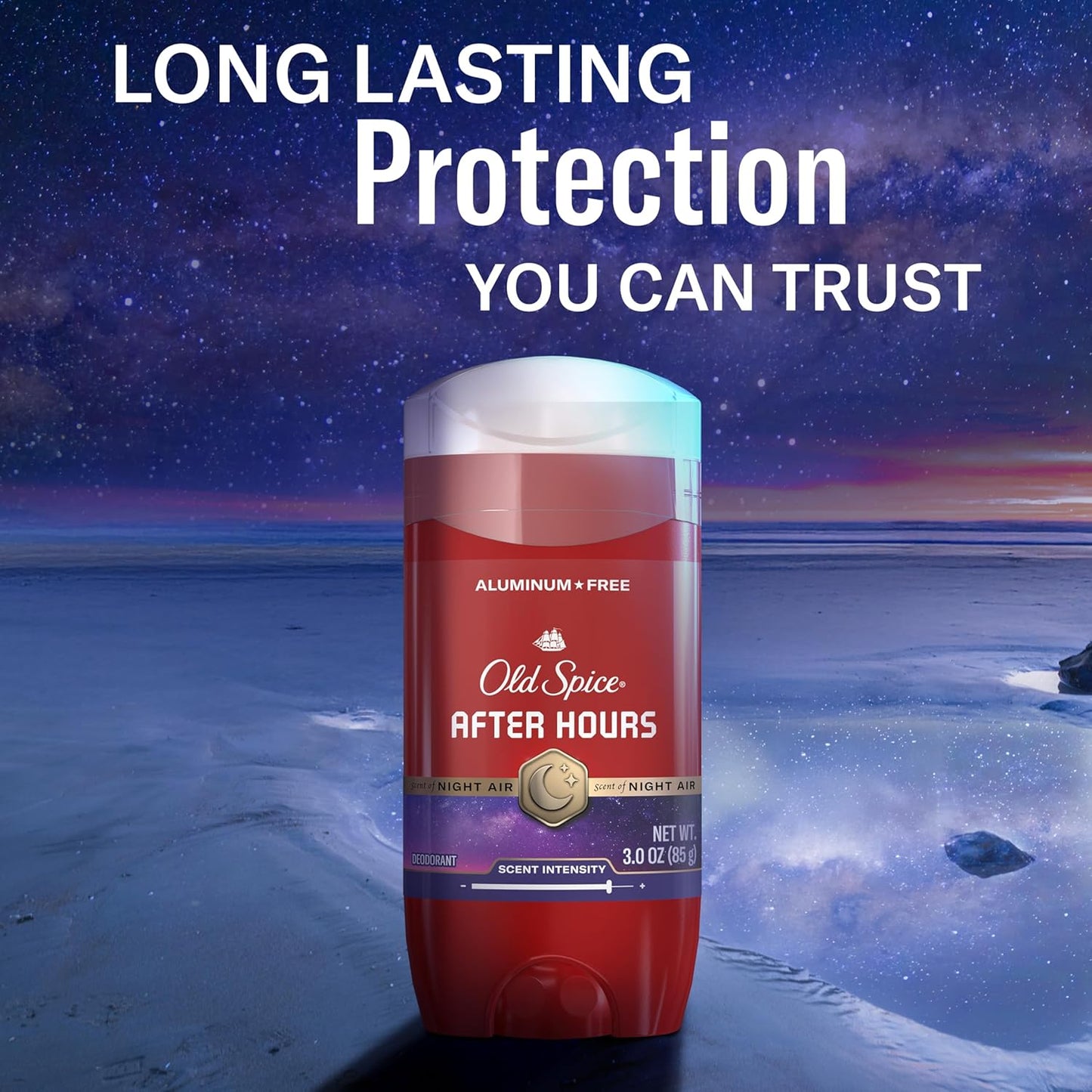 Old Spice Aluminum Free Deodorant for Men, 24/7 Odor Protection, 24/7 Freshness & Lasting Scent, Afterhours with Spice Scent, 3.0 oz (Pack of 3)