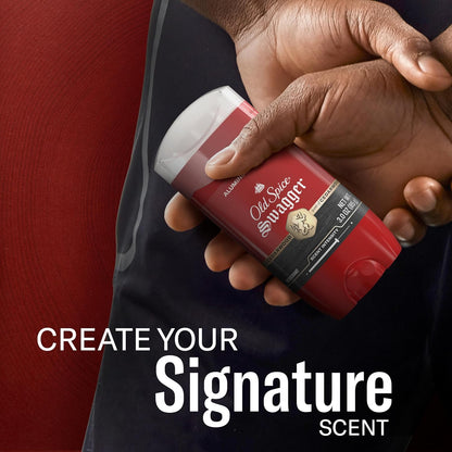 Old Spice Aluminum Free Deodorant for Men, 24/7 Odor Protection, 24/7 Freshness & Lasting Scent, Swagger with Cedarwood Scent, 3.0 oz