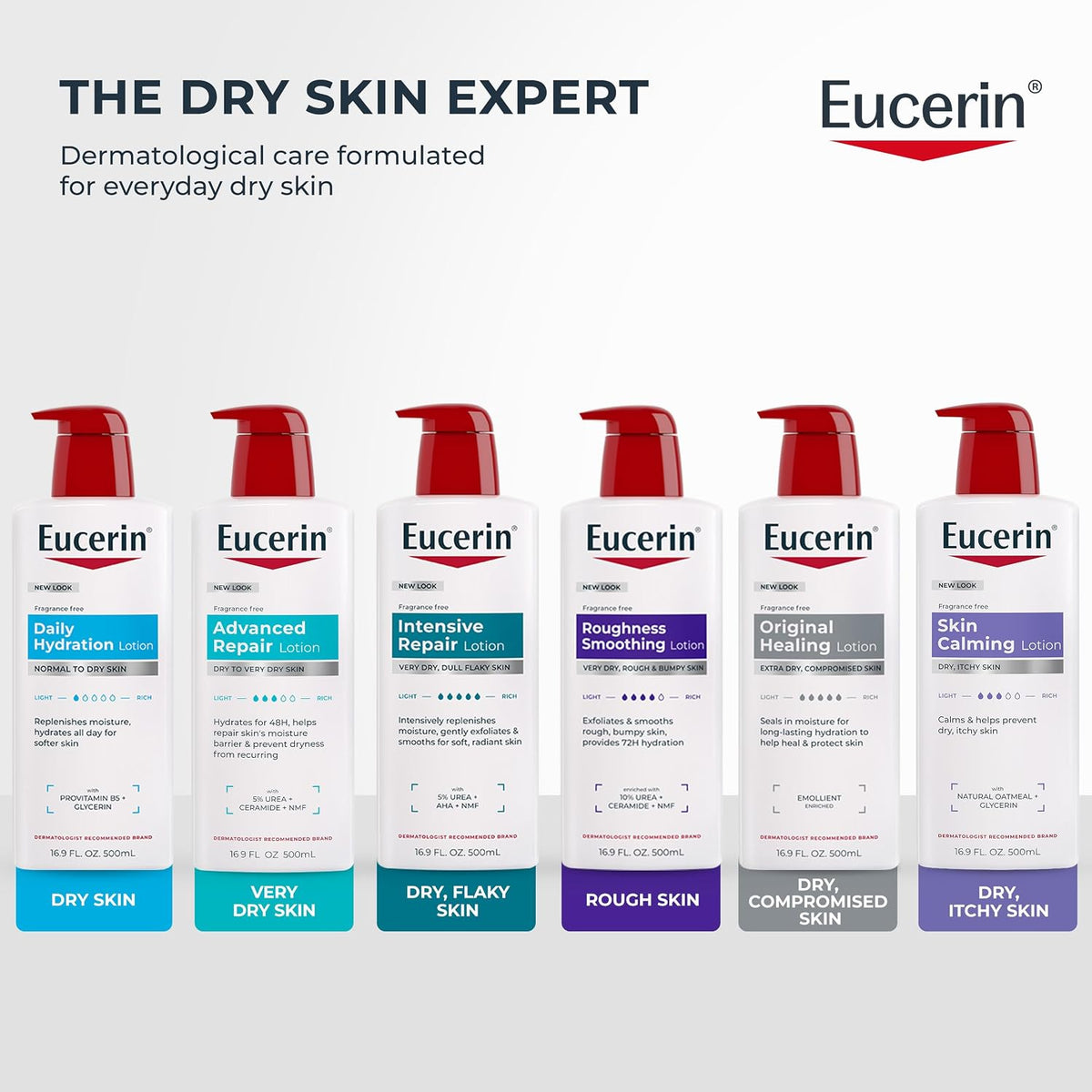 Eucerin Roughness Smoothing Lotion with Urea, 16.9 FL OZ
