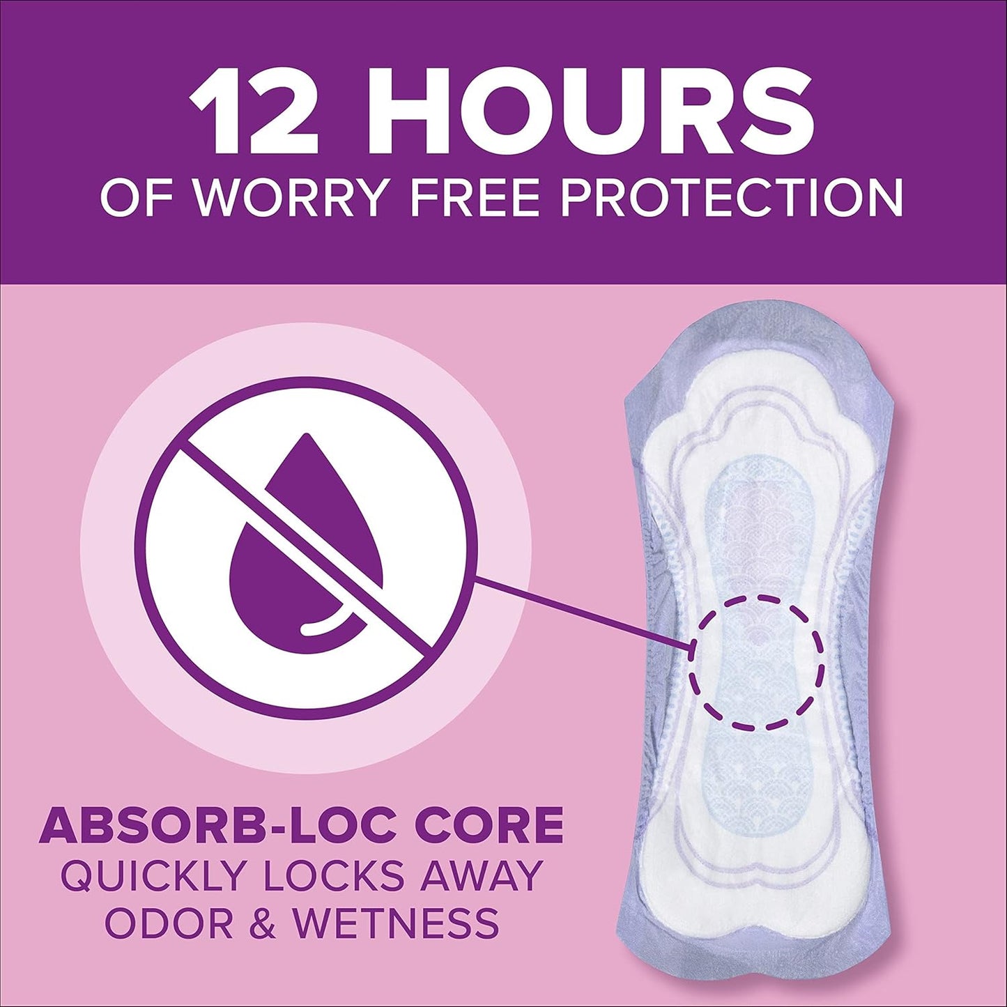Poise Incontinence Pads & Postpartum Incontinence Pads, 4 Drop Moderate Absorbency, Long Length, 16 Count, Packaging (Pack of 4)