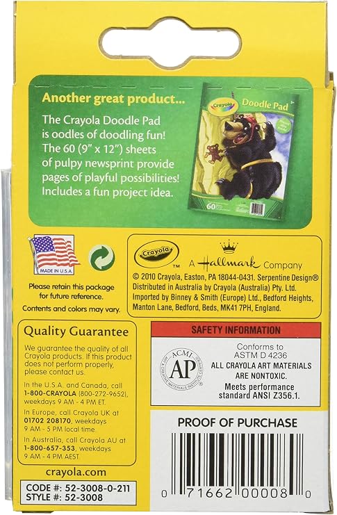 Crayola Crayons, 8 Count (Pack of 6)