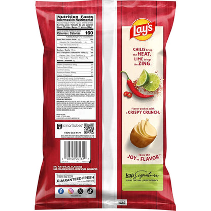 Lays Potato Chips Chile Limon, 7.75 Oz