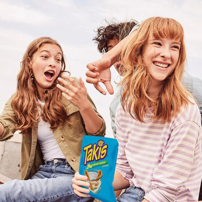 Takis Buckin' Ranch Sharing Size Bag, Ranch Flavored Non-Spicy Zesty Rolled Tortilla Chips (Pack of 2)