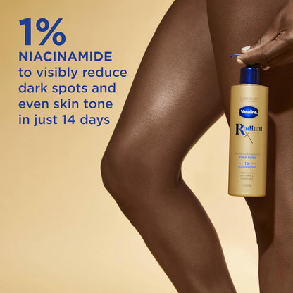 Vaseline Radiant X Skin Care Set -Even Tone Nourishing Body Lotion with 1% Niacinamide &Hydrating Body Oil with One Percent Lipids +Deep Nourishment Hand Butter with 100% Pure Shea Butter(3 Piece Set)