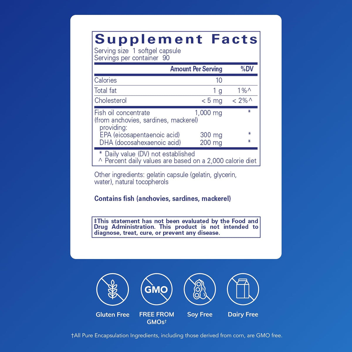Pure Encapsulations EPA/DHA Essentials, 90 Softgel Capsules