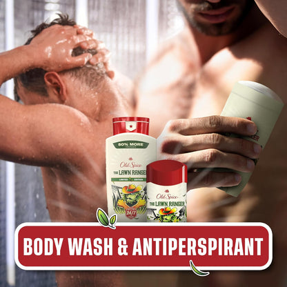 Old Spice Dry Feel Antiperspirant Deodorant for Men, Summerdudes, 24/7 Sweat & Odor Protection, 24/7 Sunny Freshness & Long Lasting Scent, Invisible Solid, Lawn Ranger with Fresh Green Scent, 2.6 oz